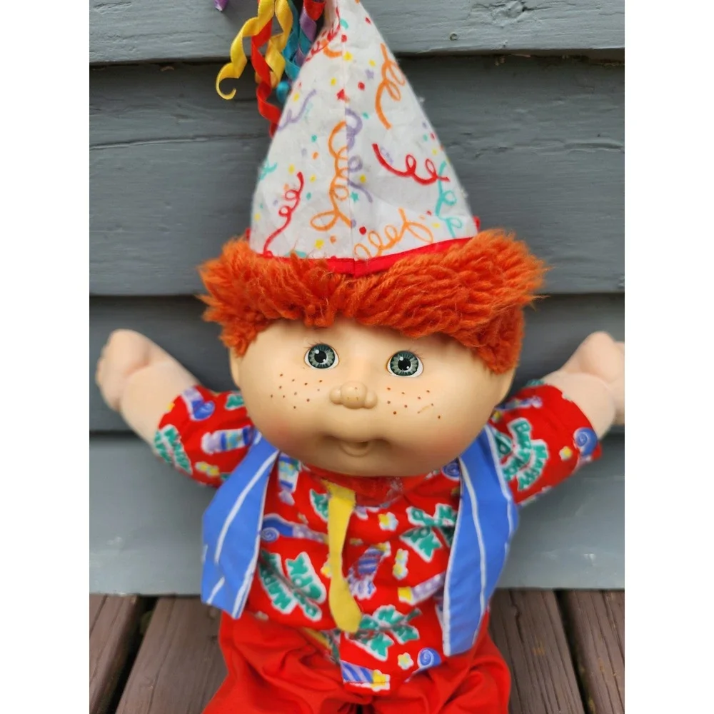 Cabbage Patch Kids First‎ Edition Doll Red Hair Birthday Party 1990 14in